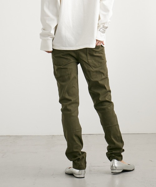 Fashion Letter（ファッションレター）の「ストレッチツイルスキニーパンツ（その他パンツ・レディース・ブラック/ベージュ/カーキ/チャコール/キナリ・M/LL/3L/4L/L）」の10枚目の写真