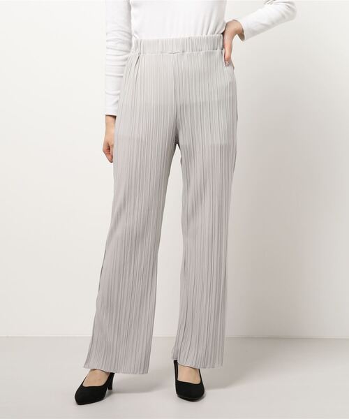 INTERPLANET(インタープラネット)の「カットプリーツパンツ(その他パンツ・レディース・ブラック/グレー/キャメル・FREE)」の1枚目の写真