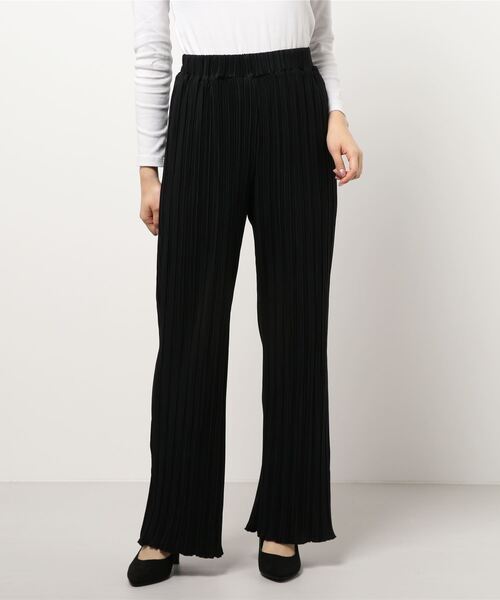 INTERPLANET(インタープラネット)の「カットプリーツパンツ(その他パンツ・レディース・ブラック/グレー/キャメル・FREE)」の2枚目の写真