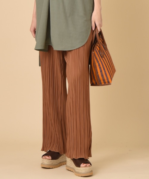 INTERPLANET(インタープラネット)の「カットプリーツパンツ(その他パンツ・レディース・ブラック/グレー/キャメル・FREE)」の6枚目の写真