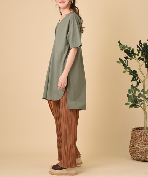 INTERPLANET(インタープラネット)の「カットプリーツパンツ(その他パンツ・レディース・ブラック/グレー/キャメル・FREE)」の10枚目の写真