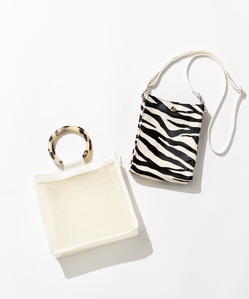 THE SHOP TK （ザ ショップ ティーケー ）の「◆【VERY6月号掲載】4WAYチュールバッグ（ハンドバッグ・レディース・ブラック/オフホワイト/ブラウン系・99）」の20枚目の写真