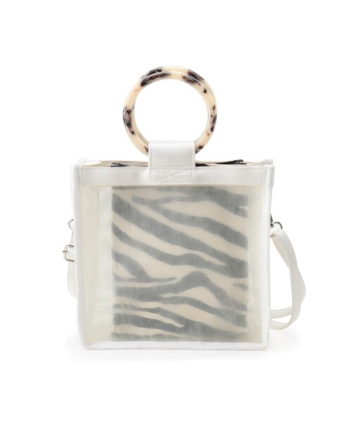 THE SHOP TK （ザ ショップ ティーケー ）の「◆【VERY6月号掲載】4WAYチュールバッグ（ハンドバッグ・レディース・ブラック/オフホワイト/ブラウン系・99）」の22枚目の写真