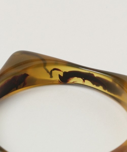 RAGEBLUE（レイジブルー）の「樹脂スクエアバングル/882773（バングル/リストバンド・レディース・キャメル・FREE）」の3枚目の写真