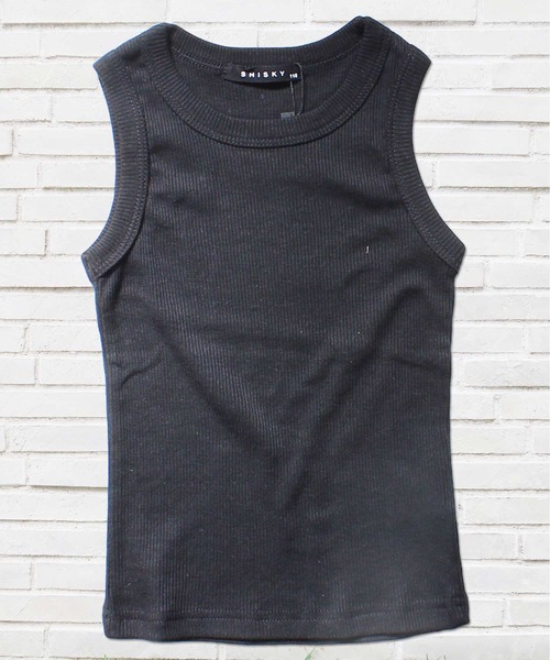 THE CASUAL(カジュアル)の「無地 ボーダー テレコタンクトップ キッズ(タンクトップ・キッズ・ネイビー/杢グレー/モカ/ベージュ/オフホワイト/ブラック/カーキ系/グレー系/グレー系1/カーキ/ブラウン系/チャコール・160cm/150cm/140cm/120cm/110cm/100cm/130cm)」の1枚目の写真