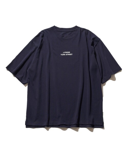 J.PRESS YORK STREET（ジェイプレスヨークストリート）の「【UNISEX】ロゴプリント Tシャツ（Tシャツ/カットソー・メンズ・ホワイト系/ブラック系/ベージュ系/ネイビー系・SMALL/MEDIUM/LARGE/X-LARGE）」の4枚目の写真