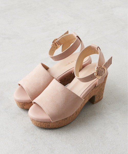 OLIVE des OLIVE(オリーブデオリーブ)の「【S/M/Lサイズ】コルクウェッジサンダル(サンダル・レディース・ベージュ/ダークベージュ/ダークブラウン・SMALL/MEDIUM/LARGE)」の3枚目の写真