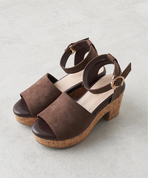 OLIVE des OLIVE(オリーブデオリーブ)の「【S/M/Lサイズ】コルクウェッジサンダル(サンダル・レディース・ベージュ/ダークベージュ/ダークブラウン・SMALL/MEDIUM/LARGE)」の6枚目の写真