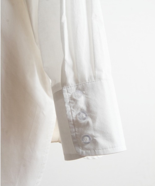 &. NOSTALGIA（アンドドットノスタルジア）の「フリルシャツブラウス（シャツ/ブラウス・レディース・ネイビー/ホワイト・FREE）」の8枚目の写真