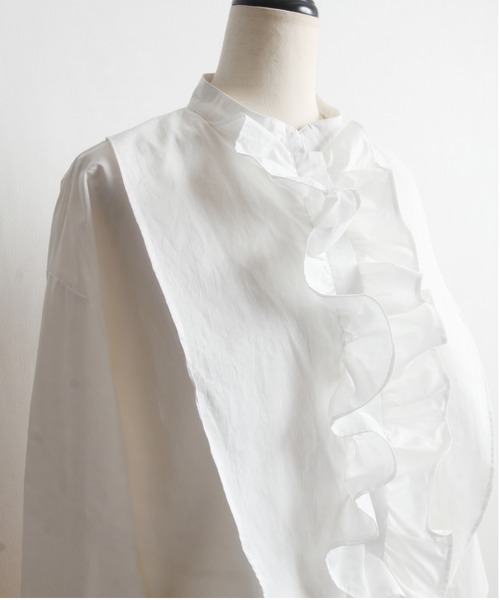 &. NOSTALGIA（アンドドットノスタルジア）の「フリルシャツブラウス（シャツ/ブラウス・レディース・ネイビー/ホワイト・FREE）」の18枚目の写真