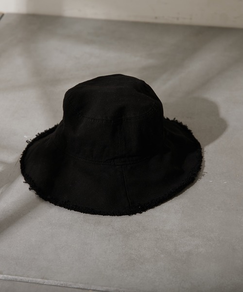 Chico(チコ)の「【新色追加】キャンバスフリンジバケットハット(ハット・レディース・ブラック/ライトベージュ/ホワイト/ブラウン・FREE)」の6枚目の写真