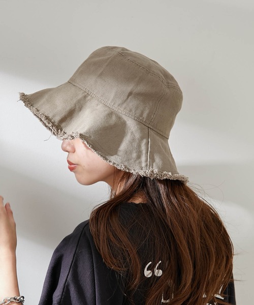 Chico（チコ）の「【新色追加】キャンバスフリンジバケットハット