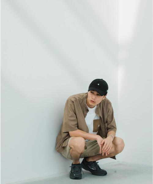 green label relaxing（グリーンレーベルリラクシング）の「CM ドライ コットン バギー バンドカラー 半袖 シャツ（シャツ/ブラウス・メンズ・ブラック/オリーブ/ライラック・LARGE/SMALL/MEDIUM）」の19枚目の写真