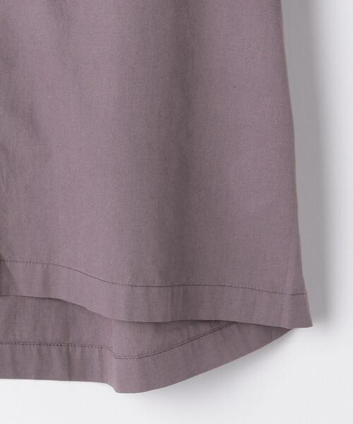 green label relaxing（グリーンレーベルリラクシング）の「CM ドライ コットン バギー バンドカラー 半袖 シャツ（シャツ/ブラウス・メンズ・ブラック/オリーブ/ライラック・LARGE/SMALL/MEDIUM）」の12枚目の写真