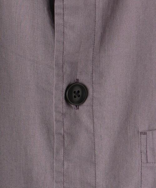 green label relaxing（グリーンレーベルリラクシング）の「CM ドライ コットン バギー バンドカラー 半袖 シャツ（シャツ/ブラウス・メンズ・ブラック/オリーブ/ライラック・LARGE/SMALL/MEDIUM）」の21枚目の写真