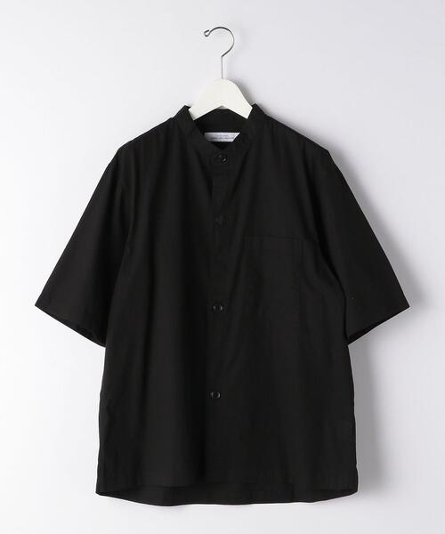 green label relaxing（グリーンレーベルリラクシング）の「CM ドライ コットン バギー バンドカラー 半袖 シャツ（シャツ/ブラウス・メンズ・ブラック/オリーブ/ライラック・LARGE/SMALL/MEDIUM）」の22枚目の写真