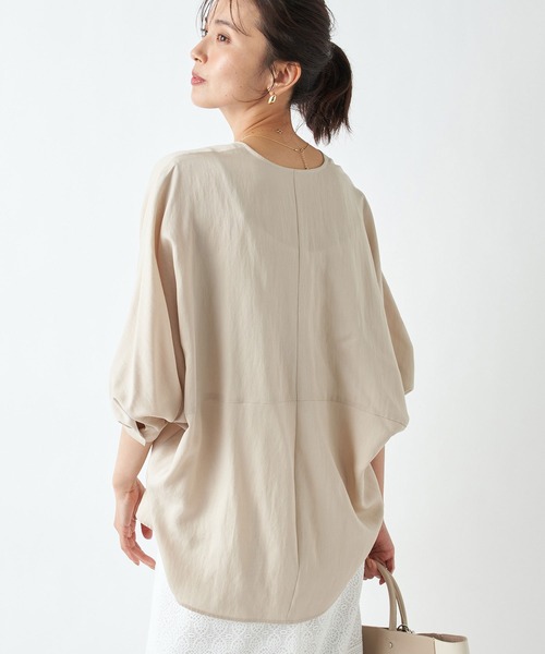 RIVE DROITE（リヴドロワ）の「テンセルツイルリラックスブラウス（シャツ/ブラウス・レディース・オフホワイト/ベージュ/オレンジ・FREE）」の22枚目の写真