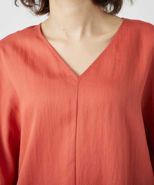RIVE DROITE（リヴドロワ）の「テンセルツイルリラックスブラウス（シャツ/ブラウス・レディース・オフホワイト/ベージュ/オレンジ・FREE）」の13枚目の写真
