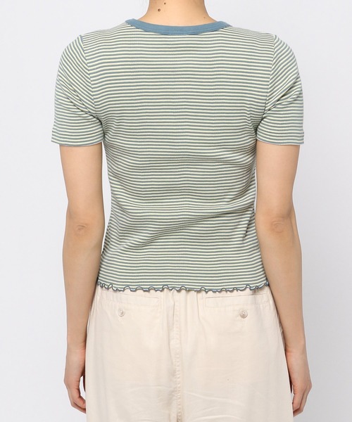 niko and...(ニコアンド)の「【Robert P. Miller(ロバート・ピー・ミラー)】別注リブプルオーバー(Tシャツ/カットソー・レディース・ブラウン/オフホワイト/オレンジ/ブルー・MEDIUM/LARGE)」の7枚目の写真