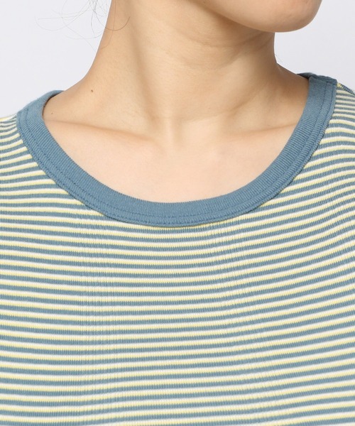 niko and...(ニコアンド)の「【Robert P. Miller(ロバート・ピー・ミラー)】別注リブプルオーバー(Tシャツ/カットソー・レディース・ブラウン/オフホワイト/オレンジ/ブルー・MEDIUM/LARGE)」の8枚目の写真