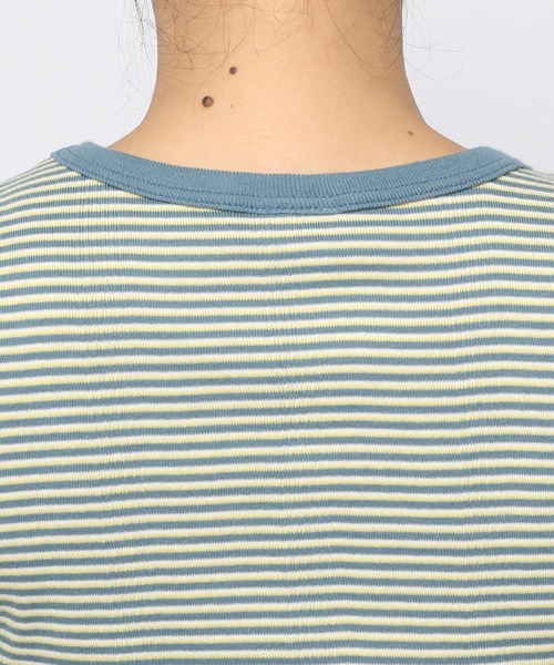 niko and...(ニコアンド)の「【Robert P. Miller(ロバート・ピー・ミラー)】別注リブプルオーバー(Tシャツ/カットソー・レディース・ブラウン/オフホワイト/オレンジ/ブルー・MEDIUM/LARGE)」の11枚目の写真