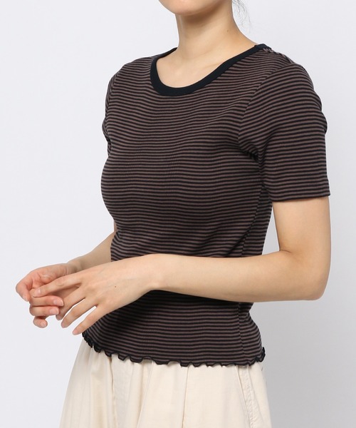 niko and...(ニコアンド)の「【Robert P. Miller(ロバート・ピー・ミラー)】別注リブプルオーバー(Tシャツ/カットソー・レディース・ブラウン/オフホワイト/オレンジ/ブルー・MEDIUM/LARGE)」の22枚目の写真