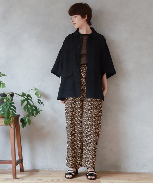 niko and...(ニコアンド)の「【Robert P. Miller(ロバート・ピー・ミラー)】別注リブプルオーバー(Tシャツ/カットソー・レディース・ブラウン/オフホワイト/オレンジ/ブルー・MEDIUM/LARGE)」の20枚目の写真