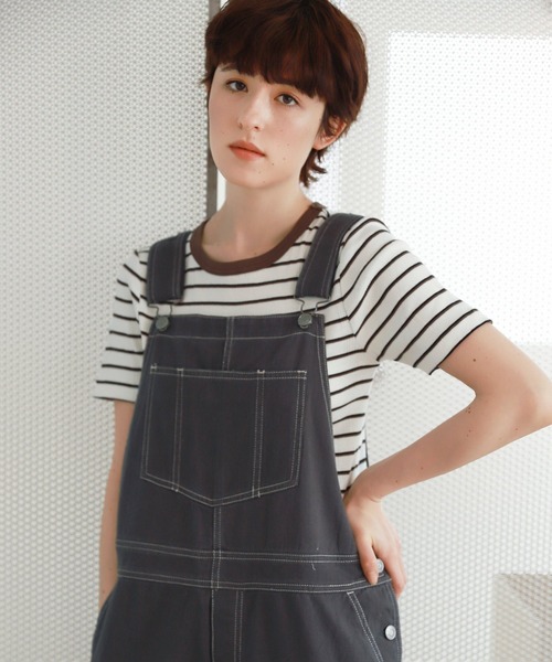 niko and...(ニコアンド)の「【Robert P. Miller(ロバート・ピー・ミラー)】別注リブプルオーバー(Tシャツ/カットソー・レディース・ブラウン/オフホワイト/オレンジ/ブルー・MEDIUM/LARGE)」の17枚目の写真