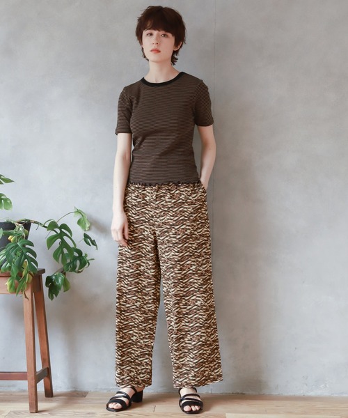 niko and...(ニコアンド)の「【Robert P. Miller(ロバート・ピー・ミラー)】別注リブプルオーバー(Tシャツ/カットソー・レディース・ブラウン/オフホワイト/オレンジ/ブルー・MEDIUM/LARGE)」の19枚目の写真