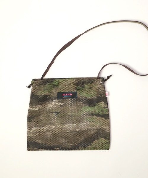 H.A.N.D.（エイチエーエヌディー）の「[H.A.N.D. / エイチエーエヌディー]　US CAMOUFLAGE SHOULDER BAG（ショルダーバッグ・メンズ・ネイビー/オリーブ・FREE）」の5枚目の写真