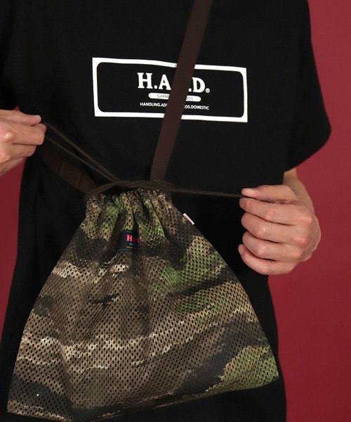 H.A.N.D.（エイチエーエヌディー）の「[H.A.N.D. / エイチエーエヌディー]　US CAMOUFLAGE SHOULDER BAG（ショルダーバッグ・メンズ・ネイビー/オリーブ・FREE）」の17枚目の写真