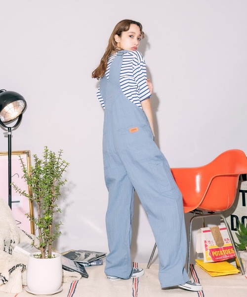 UNIVERSAL OVERALL（ユニバーサルオーバーオール）の「UNIVERSAL OVERALL/ユニバーサルオーバーオール コットンリネンOVERALL オーバーオール /サロペット/オールインワン（サロペット/オーバーオール・メンズ・オリーブ/チャコール/ブラウン/ブルー・M/S/L）」の4枚目の写真