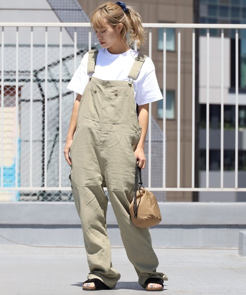 UNIVERSAL OVERALL（ユニバーサルオーバーオール）の「UNIVERSAL OVERALL/ユニバーサルオーバーオール コットンリネンOVERALL オーバーオール /サロペット/オールインワン（サロペット/オーバーオール・メンズ・オリーブ/チャコール/ブラウン/ブルー・M/S/L）」の15枚目の写真