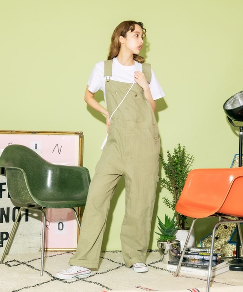 UNIVERSAL OVERALL（ユニバーサルオーバーオール）の「UNIVERSAL OVERALL/ユニバーサルオーバーオール コットンリネンOVERALL オーバーオール /サロペット/オールインワン（サロペット/オーバーオール・メンズ・オリーブ/チャコール/ブラウン/ブルー・M/S/L）」の22枚目の写真