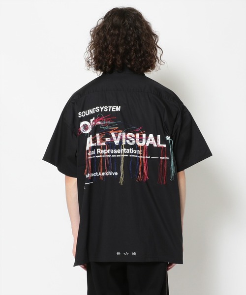 A4A（エーフォーエー）の「A4A/エーフォーエー/Sound グラフィックプリント半袖シャツ（シャツ/ブラウス・メンズ・ブラック/ホワイト・FREE）」の2枚目の写真