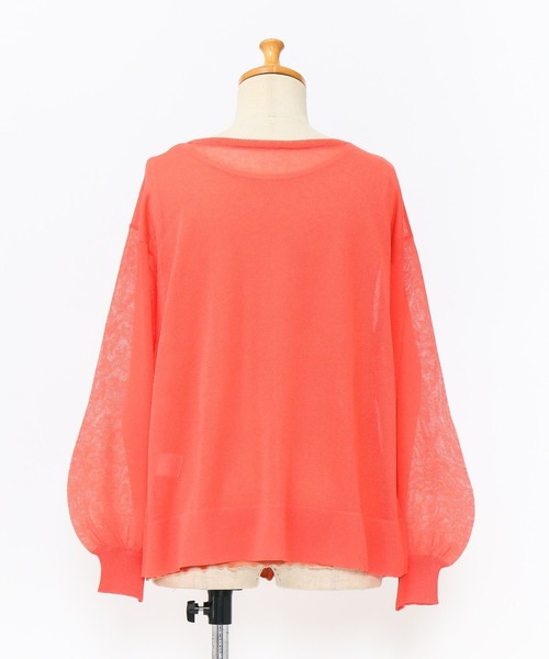 AS KNOW AS de base（アズノゥアズドゥバズ）の「リブインナーとセットプルオーバー（ニット/セーター・レディース・ブラック×グレー/ベージュ/オレンジ/グリーン・FREE）」の11枚目の写真