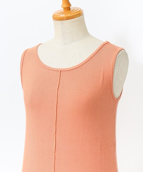 AS KNOW AS de base（アズノゥアズドゥバズ）の「リブインナーとセットプルオーバー（ニット/セーター・レディース・ブラック×グレー/ベージュ/オレンジ/グリーン・FREE）」の14枚目の写真