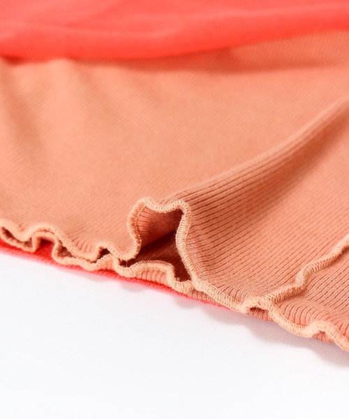 AS KNOW AS de base（アズノゥアズドゥバズ）の「リブインナーとセットプルオーバー（ニット/セーター・レディース・ブラック×グレー/ベージュ/オレンジ/グリーン・FREE）」の20枚目の写真