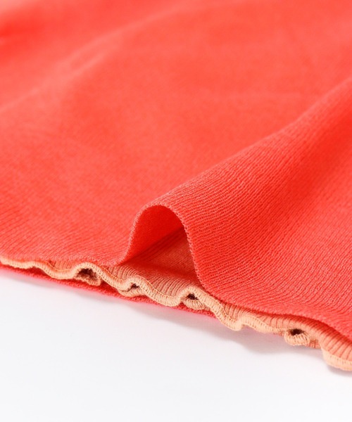 AS KNOW AS de base（アズノゥアズドゥバズ）の「リブインナーとセットプルオーバー（ニット/セーター・レディース・ブラック×グレー/ベージュ/オレンジ/グリーン・FREE）」の21枚目の写真