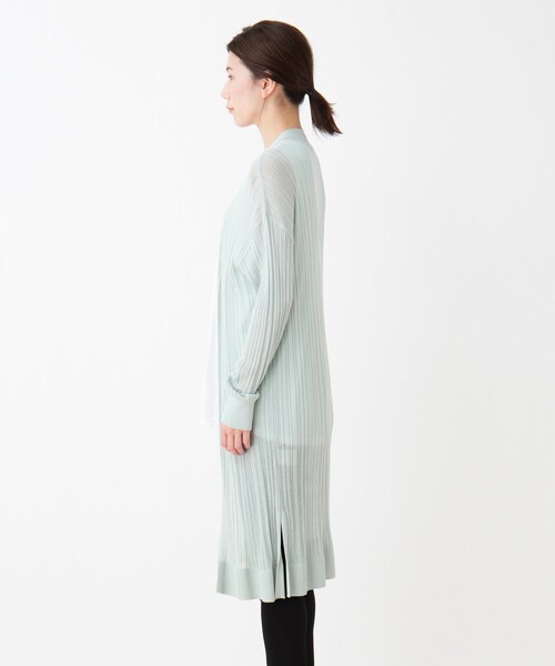 SHOO・LA・RUE（シューラルー）の「◆ランダムリブシアートッパーカーディガン（カーディガン/ボレロ・レディース・ダークネイビー/ライトグレー/ベージュ/グリーン系・03/02/04）」の6枚目の写真