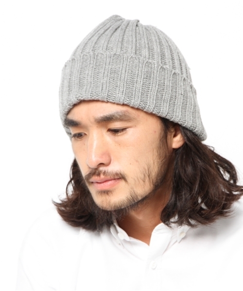 WEGO（ウィゴー）の「WEGO/リブニットワッチ（ニットキャップ/ビーニー・メンズ・オフホワイト/ブラック/杢グレー/ライム/サックスブルー/ネイビー/ライトパープル/ブルー/オレンジ・FREE）」の10枚目の写真