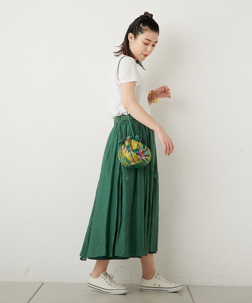 【美品】ear PAPILLONNER 金魚鉢巾着ショルダーバッグ　ミニバッグ 美品】ear PAPILLONNER 金魚鉢巾着ショルダーバッグ ミニバッグ