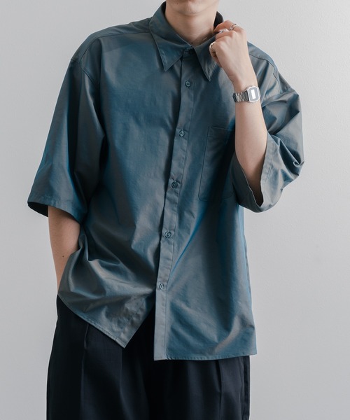 epnok（エプノック）の「アソートベーシックシャツ（シャツ/ブラウス・メンズ・チャコールグレー/ブラック/ブルー系その他・SMALL/MEDIUM/LARGE）」の8枚目の写真