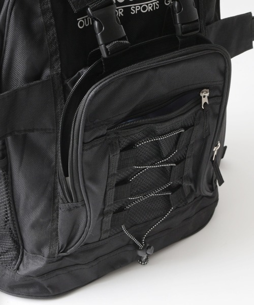 Fashion Letter(ファッションレター)の「男女兼用A4サイズOKウエストベルトバックパックリュックサック(バックパック/リュック・レディース・ブラック/カーキ・FREE)」の4枚目の写真