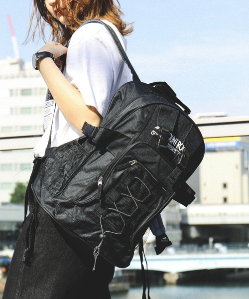 Fashion Letter(ファッションレター)の「男女兼用A4サイズOKウエストベルトバックパックリュックサック(バックパック/リュック・レディース・ブラック/カーキ・FREE)」の20枚目の写真