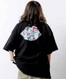 RE730 なみおくんアップリケ ビッグシルエットTシャツ