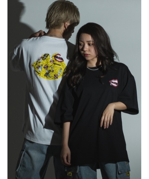 RE730(アールイーセブンサーティー)の「RE730 なみおくんアップリケ ビッグシルエットTシャツ(Tシャツ/カットソー・メンズ・ホワイト/ブラック・XL/M/L)」の15枚目の写真