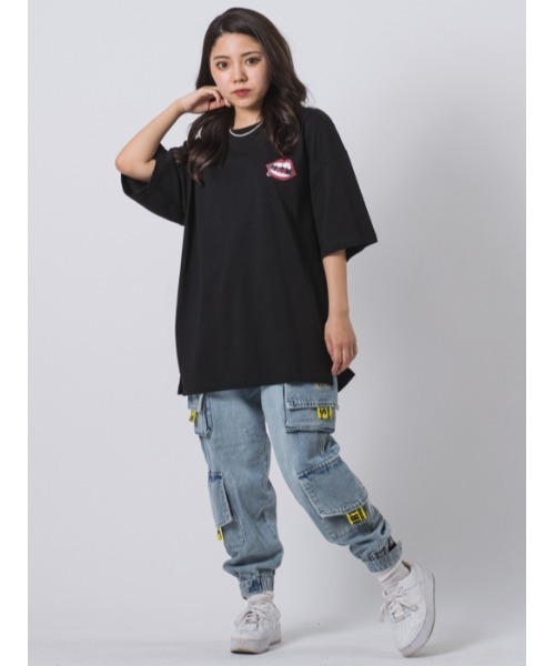 RE730(アールイーセブンサーティー)の「RE730 なみおくんアップリケ ビッグシルエットTシャツ(Tシャツ/カットソー・メンズ・ホワイト/ブラック・XL/M/L)」の16枚目の写真