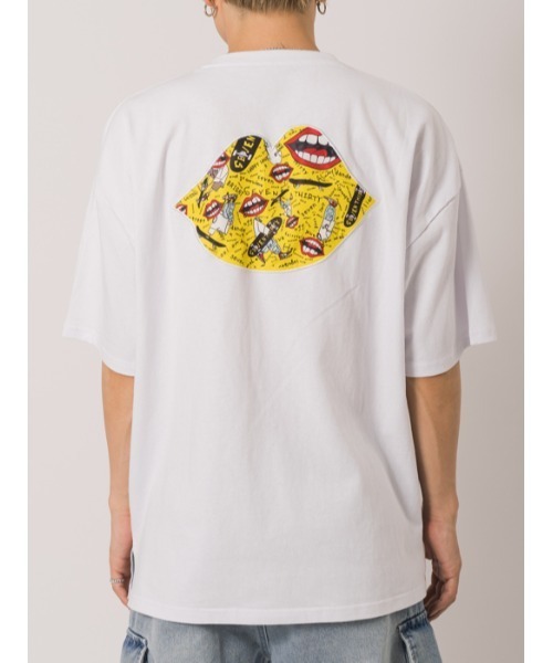 RE730(アールイーセブンサーティー)の「RE730 なみおくんアップリケ ビッグシルエットTシャツ(Tシャツ/カットソー・メンズ・ホワイト/ブラック・XL/M/L)」の12枚目の写真