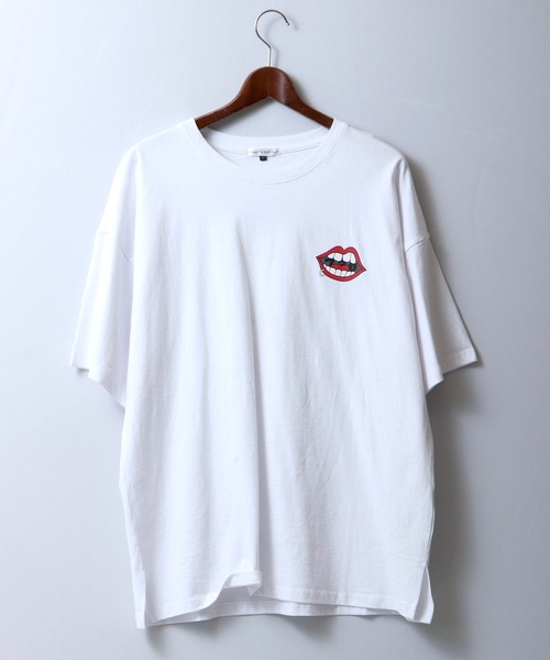 RE730(アールイーセブンサーティー)の「RE730 なみおくんアップリケ ビッグシルエットTシャツ(Tシャツ/カットソー・メンズ・ホワイト/ブラック・XL/M/L)」の19枚目の写真